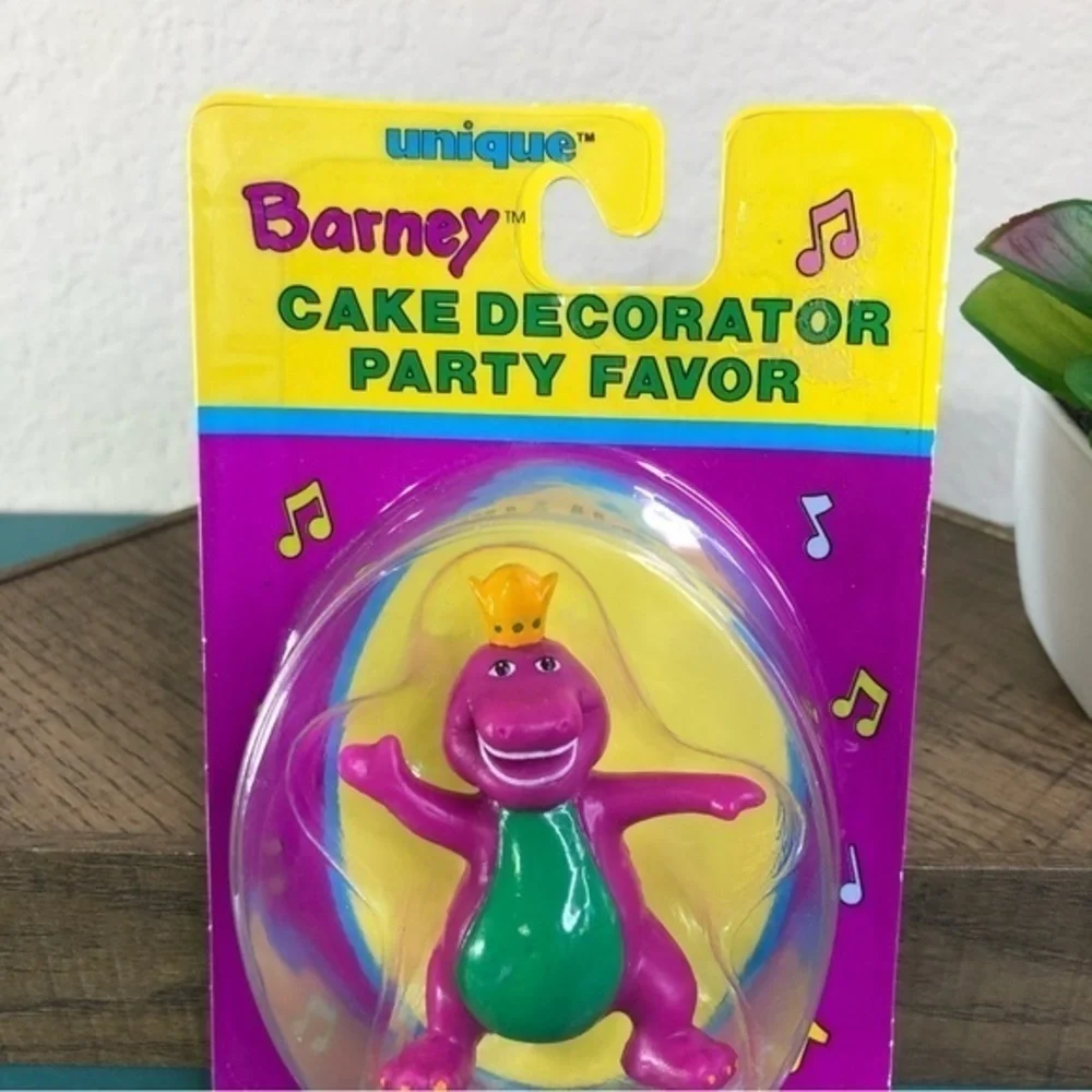 Barney Cake Decorator Party Favor Figure Collectible New In Packaging Vintage